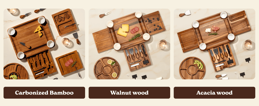 SMIRLY Charcuterie Board Set - Large Bamboo Cheese Board for Serving - House Warming Gifts New Home, Wedding & Bridal Shower Gift, Birthday Gift for Women