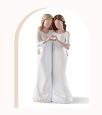 Sister Figurines - Best Friends Gifts for Women, Bestie Friendship Christmas & Birthday Gift