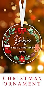 HEXMOZ First Time Dad Gifts - New Dad Gifts - Bumps First Christmas Ornament - Pregnancy Announcement for Husband, Soon to Be Daddy, 1st Time Daddy Gift - Expecting Baby on The Way