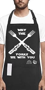 60th birthday gifts for women Men, Funny Chef Aprons with Pockets for 60 year old birthday gift