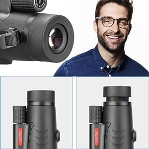 Monocular Telescope High Power 8x42 Monoculars Scope Compact Waterproof Fogproof Shockproof with Hand Strap for Adults Kids Bird Watching Hunting Camping Hiking Travling Wildlife Secenery