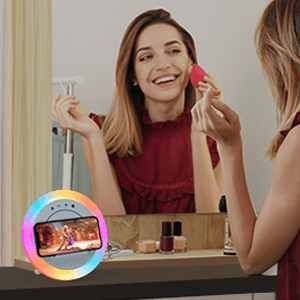 Bluetooth Speaker Night Lightsr,Wireless Charging Modern Speaker,Best Teenage Birthday Gift Ideas Tween Girls Gifts/Please use The Original Adapter