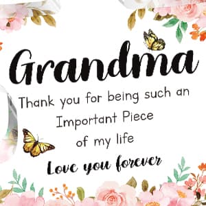 Grandma Gifts - Delicate Grandma Birthday Gifts from Grandkids - Engraved Acrylic Puzzle Piece 3.9 x 3.3 inch - Mothers Day Christmas Birthday Gifts for Grandma Grandmother, Ideas