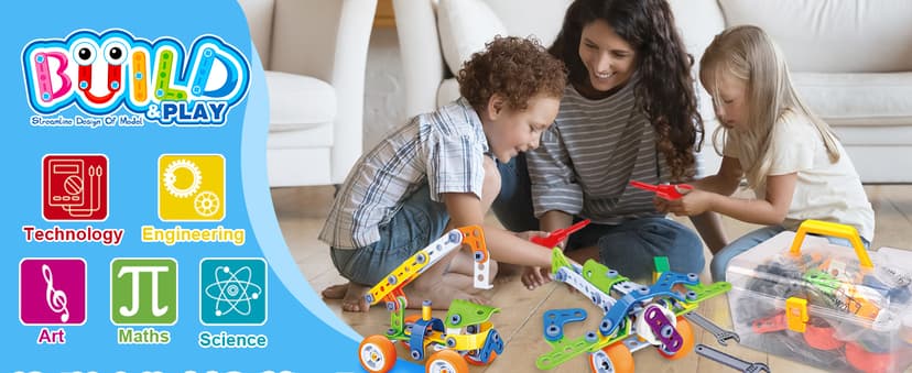 10 in 1 STEM Toys for 4 5 6 7 8+ Year Old Boy Girl Birthday Gifts Building Toys for Kids Ages 4-8 5-7 6-8 Preschool Educational Stem Activities for Boys 3-5 4-6 8-10 Creative Games Christmas Idea Gift