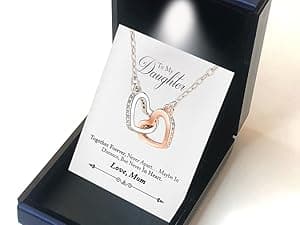 Wife Necklace From Husband To My Wife Necklace Soulmate Necklace For Women Future Wife Jewelry Birthday Christmas Valentine's gifts For Girlfriend Message Card & LED Box