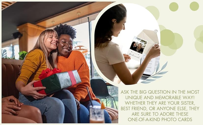 11 Bridesmaid Proposal Card Set - 8 Will You Be My Bridesmaid Card, 2 Will You Be My Maid Of Honor, 1 Matron Of Honor Invitation, Asking Bridesmaid Proposal Gifts Ideas