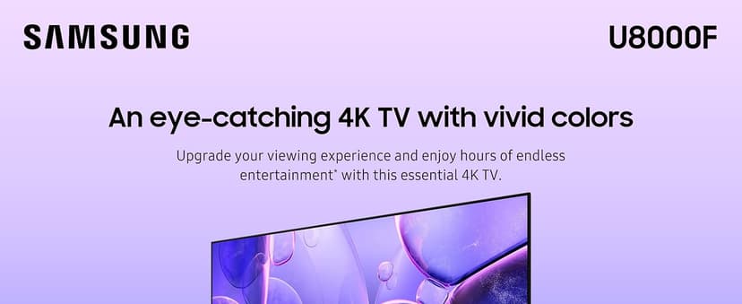 Samsung 50-Inch Class Crystal UHD U8000F 4K Smart TV (2025 Model) Endless Free Content, Crystal Processor 4K, MetalStream Design, Knox Security, Alexa Built-in