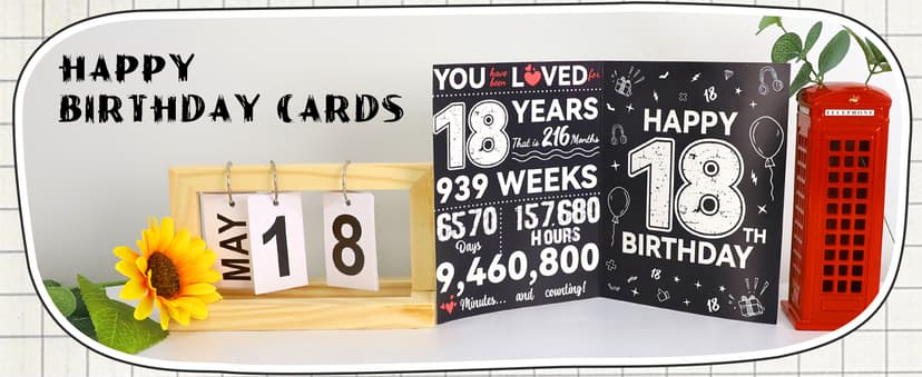 Birthday Party Supplies, Black Birthdays Decorations (18th)