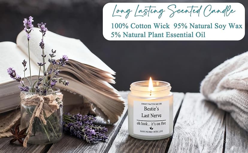 Best Friend Bestie Birthday Gifts for Women, Friendship Gifts for Best Friend Woman, Christmas Mothers Day Valentines Bestie Ideas Presents Basket Set of 6