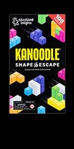 Educational Insights Kanoodle - Original 3D Brain Teaser Puzzle, Single Player Mind Challenge Toys, Handheld Travel Games, Challenging Logic Puzzles and Gifts for Kids, Teens & Adults Ages 7+