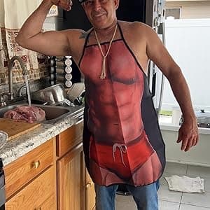 Apron Kitchen Funny Creative Cooking Grilling Baking Party Apron Gift For Men