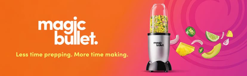 Magic Bullet Blender, Small, Silver, 11 Piece Set