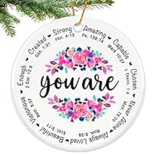 Sister Christmas Ornaments 2025,Sister Ornament for Christmas Tree,Best Sister Gifts,Friends Ornaments for Women,Friendship Gift for My Sister