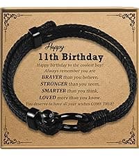 Sereney Birthday Gifts for Girls, Beaded Bracelets as 1 3 4 5 6 7 8 9 10 11 12 13 15 16 Year Old Birthday Gift, Adjustable Stone/Pearl Bracelet as Happy Birthday Gifts for Daughter Granddaughter Niece