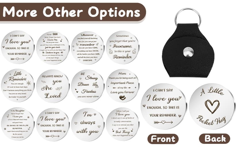 Pocket Hug Token Gifts for Men Women Boyfriend Girlfriend Valentine Gift Inspirational Gift Graduation Birthday Gift