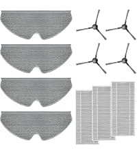 Robot Vacuum and Mop Combo, 2 in 1 Mopping Robotic Vacuum Cleaner with Schedule, Wi-Fi/App/Remote, Strong Suction, Self-Charging, Slim, Ideal for Hard Floor, Pet Hair, Low-Pile Carpet