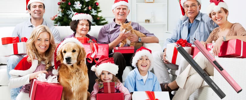 MEIRUBY Electric Candle Lighter, Christmas Stocking Stuffers Gifts for Women Mom Men Wife Sister, USB Arc Rechargeable Windproof Long Lighter for Candle BBQ Housewarming Birthday Gifts Idals