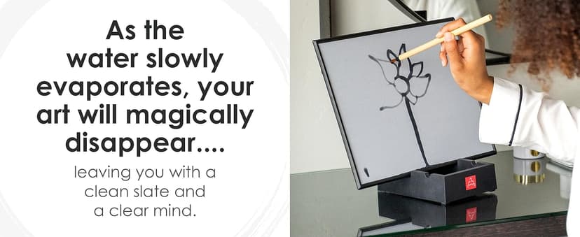 Buddha Board – The Original Water Painting Board for Mindfulness & Creativity – Unique Gift for Artists, Adults & Kids – Mess-Free Zen Art Supplies