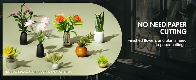 Rolife DIY Miniature House Kit Greenhouse, Tiny House Kit for Adults to Build, Mini House Making Kit with Furniture, Halloween/Christmas Decorations/Gifts for Family and Friends (Cathy's Greenhouse)