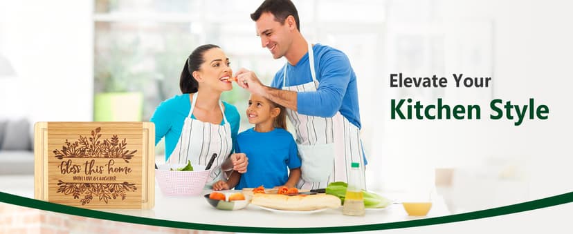 House Warming Gifts New Home, Engraved Cutting Board Housewarming Gifts, New Home Gift Ideas for New Homeowner, New House Gifts for Women Men Couple Neighbor Friend Family - Bless This Home