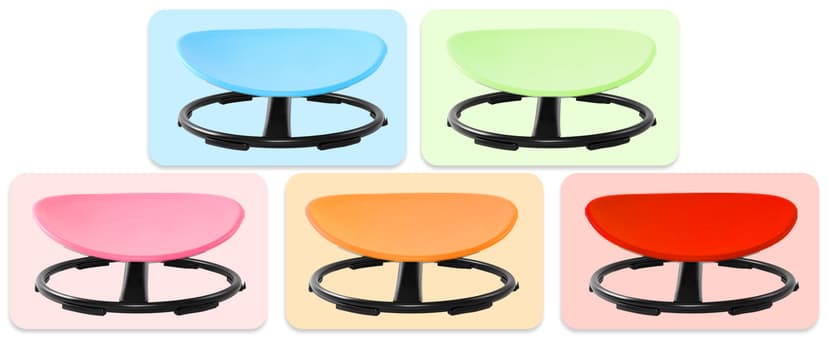 Zhenx Spinning Chair for Autistic Kids (3-18 Years), Sensory Swivel Chair for Teens with ADHD/Autism – 21×19 Inch 220LBS Weight Capacity Seat – Sit and Spin Calming Toy for Body Balance (Blue)