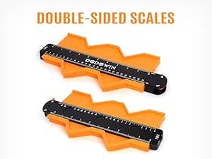 dodowin Contour Gauge Tool,Fathers Day Gifts for Men Birthday Dad Husband Him, Super Gauge Shape Outline Tool for Woodworking, Flooring Measure Tools,Anniversary/Boyfriend Gift