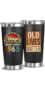 Funny 60th Birthday Gifts for Men - 20 Oz Tumbler