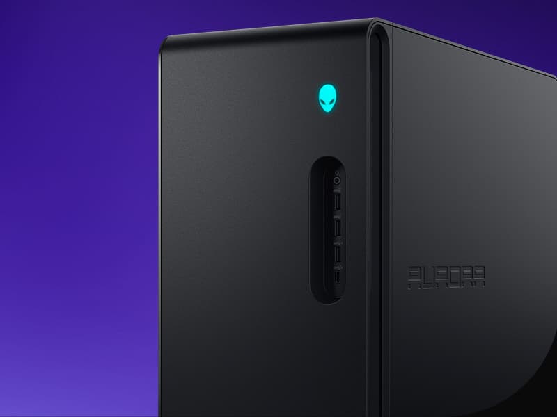 Alienware Aurora Gaming Desktop ACT1250 - Intel Core Ultra 9 285 Processor, Liquid Cooled, NVIDIA GeForce RTX 5080, 32GB DDR5 RAM, 1TB SSD, 1000W Platinum Rated PSU, Win 11 Home - Clear Panel