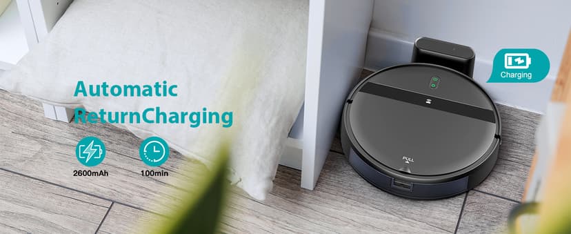 Robot Vacuum and Mop Combo, App/Alexa Control, Smart Robot Vacuum Cleaner, Ultra-Thin, Automatic Recharge Robotic Vacuum Cleaner for Pet Hair/Carpet/Hard Floor