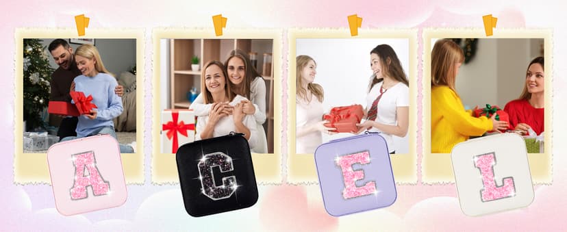 Christmas Gifts for Teens Girls - Gifts for Teen Girl Trendy Stuff,Birthday Gifts for 5 6 7 8 9 10 11 12 13 14 15 Year Old Girls,Cute Travel Jewelry Case Small Box | Lavender,A