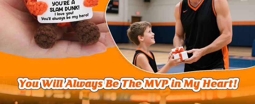 Basketball Coach Appreciation Gift - Thank You Gifts for Basketball Coach, Cool Handmade Crochet Basketball Present for Retirement Birthday Christmas - Thank You for Helping me Grow