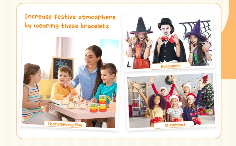 Liliful 72 Pcs Christmas Gifts 24 Set Christmas Students Gifts, Xmas Silicone Wristbands with Gift Label Tags and Organza Bags for Kids Stocking Stuffers Classroom Gift Party Favors(Merry Style)