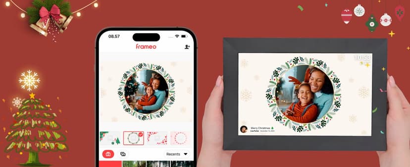 Digital Picture Frame, 10.1'' Frameo Digital Frame Wifi, 32GB Memory, 1280*800 HD Touch Screen Digital Photo Frame, Wall Mountable, Auto-Rotate, Share Instantly, Wedding, Birthday Gifts for Women, Mom