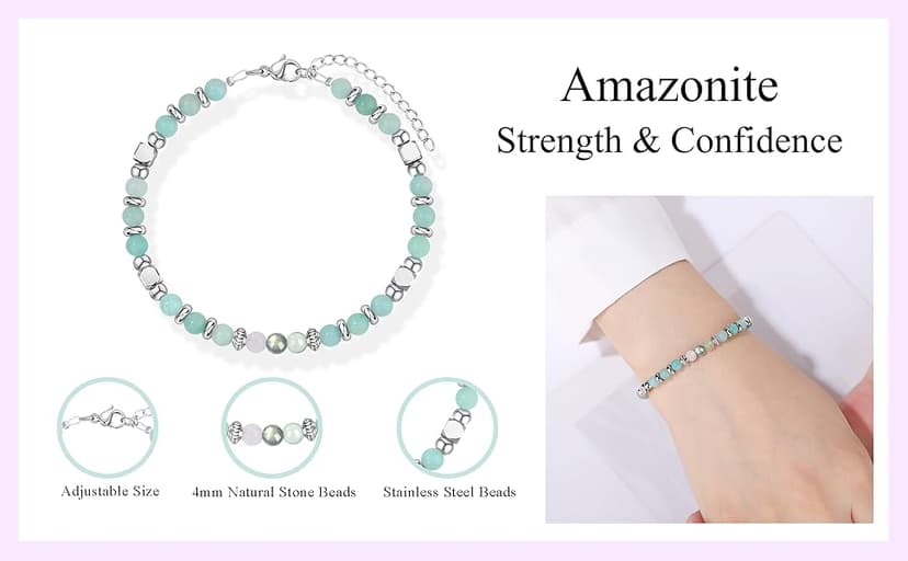 𝗚𝗶𝗳𝘁𝘀 𝗳𝗼𝗿 𝗪𝗼𝗺𝗲𝗻 𝗠𝗼𝗼𝗻𝘀𝘁𝗼𝗻𝗲 𝗔𝗺𝗮𝘇𝗼𝗻𝗶𝘁𝗲 𝗕𝗿𝗮𝗰𝗲𝗹𝗲𝘁𝘀, New Beginnings Retirement Christmas Graduation Birthday Good Luck Gifts for Women Mom Grandma Sister Coworkers Friends