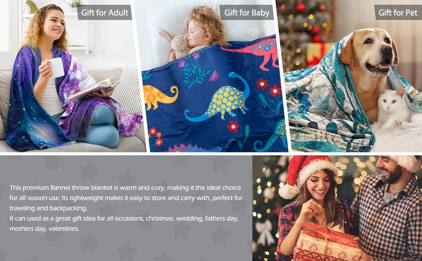 Jekeno Skull Blanket Gifts for Women Men, Rose Skull Throw Blankets Birthday Gifts for Boyfriend Girlfriend Wife Husband Couple, Valentine's Wedding Anniversary Day Gifts Ideas for Him Her