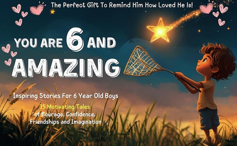 You Are 6 And Amazing! Inspiring Stories For 6 Year Old Boys: 15 Motivating Tales About Courage, Confidence, Friendships and Imagination (You Are Amazing!)