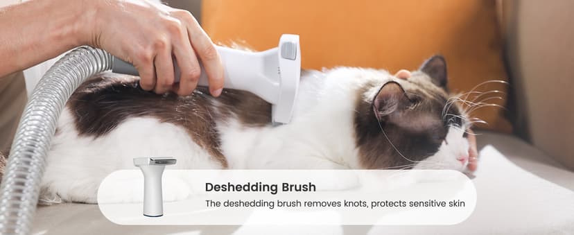 oneisall Dog Grooming Vacuum, Pet Grooming Vacuum with Clipper Nail Grinder, 1.5L Dust Cup Dog deshedding Brush with 7 Tools for Shedding Pet Hair, Home Cleaning(Blue)