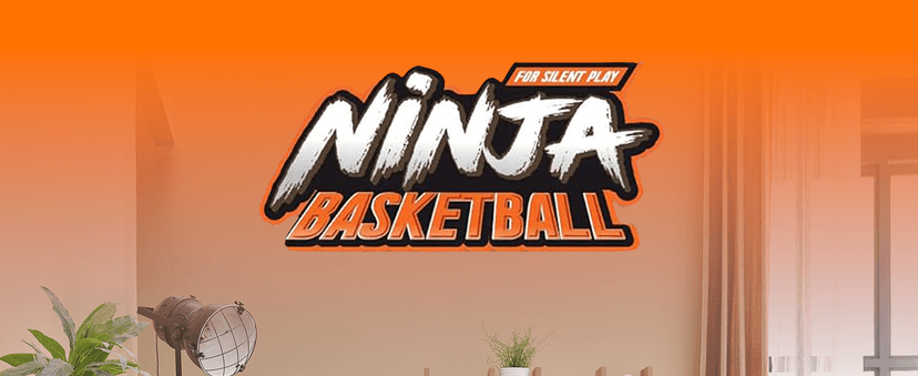 Ninja Silent Basketball- Soft Foam Indoor Hoop Play | Soundless Ball for Quiet Dribbling and Indoor Training
