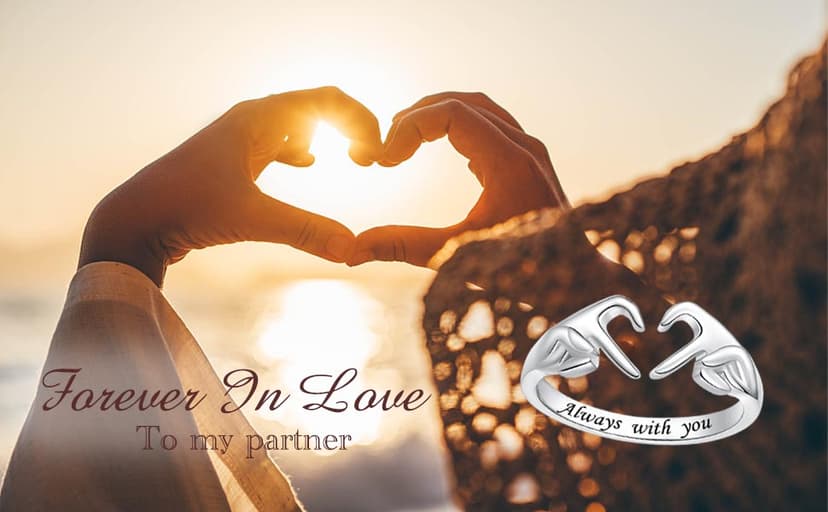 925 Sterling Silver Heart Claddagh Rings for Women Teens, Adjustable White Gold Plated Ring Friendship Promise Love Heart Jewelry Rings Mothers Day Valentines Holiday Gifts for Women Friends