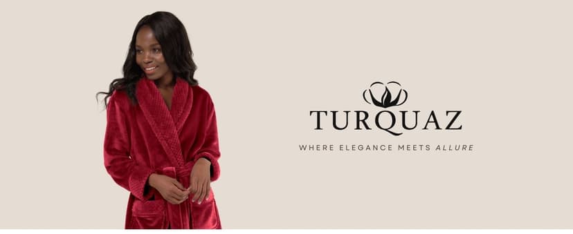 Turquaz Plush Robes For Women, Soft Warm Fleece Bathrobe for Women