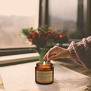 8 Pack Candles for Home Scented,Aromatherapy Jar Candle Gifts for Women, Natural Soy Wax Amber Candle Set, Scented Candles Set for Birthday Valentine Mother's Christmas Day Present