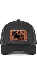 VIOZOFA Men's Hat Gifts - Men's Cap Gifts for Father's Day Christmas Birthday Gifts Trucker Hat Leather Pattern Baseball Cap