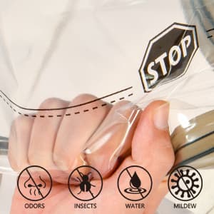 Vacuum Storage Bags Jumbo (12 x Jumbo),Plastic Packaging Bags,Space Saver Sealer Compression Bags for Blankets, Comforters, Pillows, Bedding,Clothes Storage