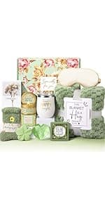 Birthday Gifts for Women, Gift Baskets for Women, Best Friend Friendship Gifts, Get Well Soon Inspirational Gift Set Box for Woman Her Teen Girl Sister Friendship w 18oz Daisy Cup