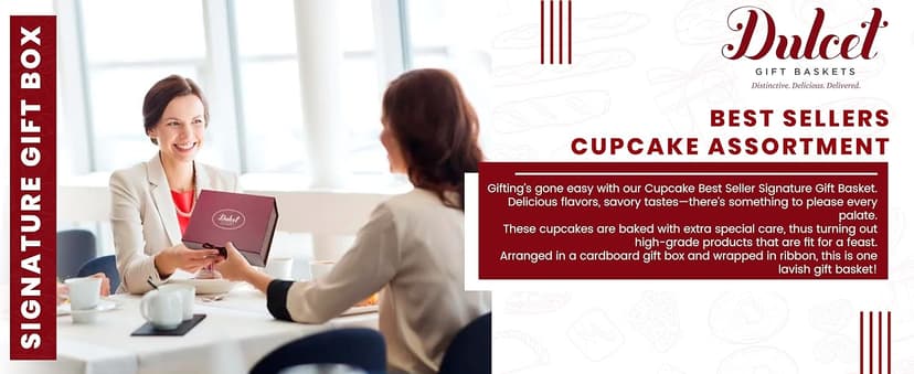 Dulcet Gift Basket – Premium Freshly Gourmet Baked Goods – Gift Basket for All Types of Special Occassions - Assorted Variety of Tastes with Delicious Brownies, Crumb Cakes Rugelah, and Muffins.