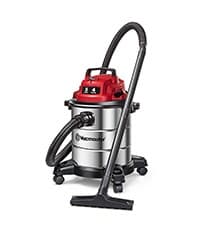 Vacmaster Vac EAV508S 1102 5-Gallon 3.5 Peak HP Premium Stainless Steel Ash Vacuum, Red Edition