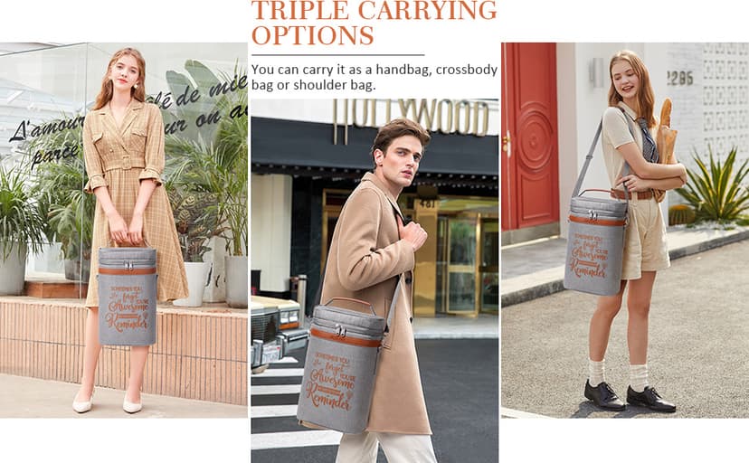 Wine Lovers Gifts for Women Wine Gift Baskets, Birthday Christmas Gifts for Women Mom Her Sister Friend Dad Coworker Girlfriend Housewarming Gift Set, Wines Cooler Bag Tote Carrier w/Wines Tumblers