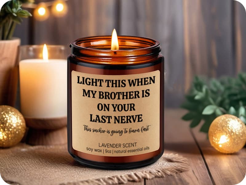 GSPY Scented Candle, Sister in Law Gifts - Birthday Gifts for Sister in Law, Brother - Funny Wedding, Bridal Shower, Christmas, Happy Birthday Present for SIL, Brothers Girlfriend, Future SIL, Bride