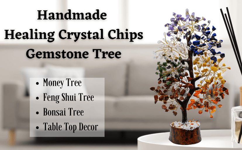 Amazing Gemstone Chakra Tree of Life Crystal Tree Gifts for Women - Spiritual Healing Crystals, Handmade Gemstone Ornament for Meditation, Yoga, and Home Office Decor Christmas Stocking Stuffer
