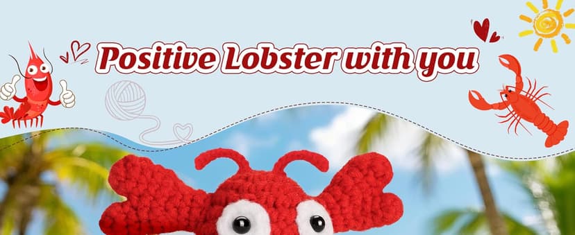 Gifts for Grilfriend Boyfriend Couples - to My Love Handmade Crochet Lobster Gifts, I Love You Gift for Her Him, Romantic Valentines Anniversary Birthday Chrismast Present for Women Men